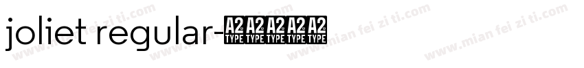 joliet regular字体转换